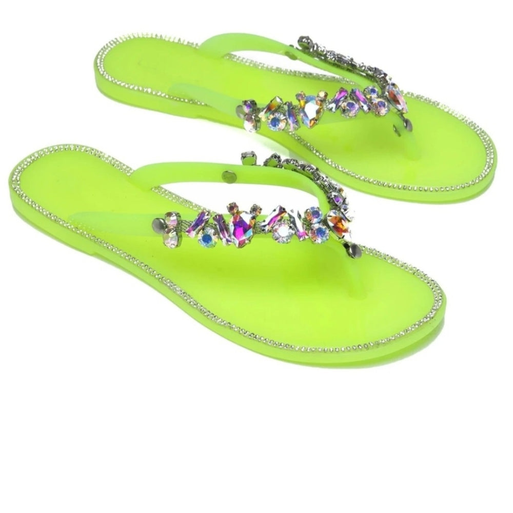 Just In 💚JELLY SANDAL YELLOW Lyme 💚