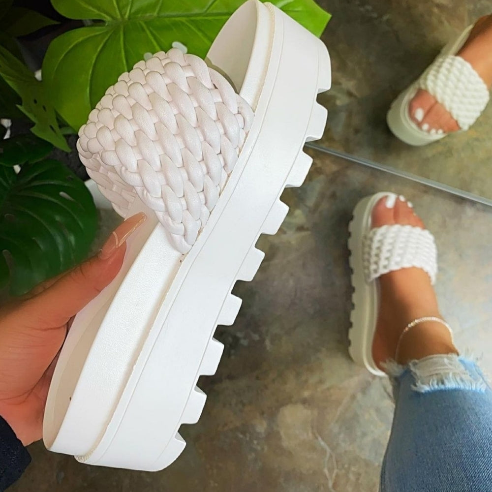 Just In 💓😍 White platform Sandals