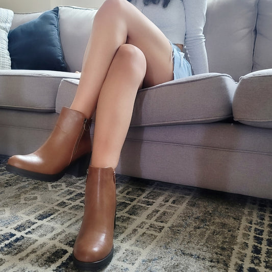 Tan color bootie