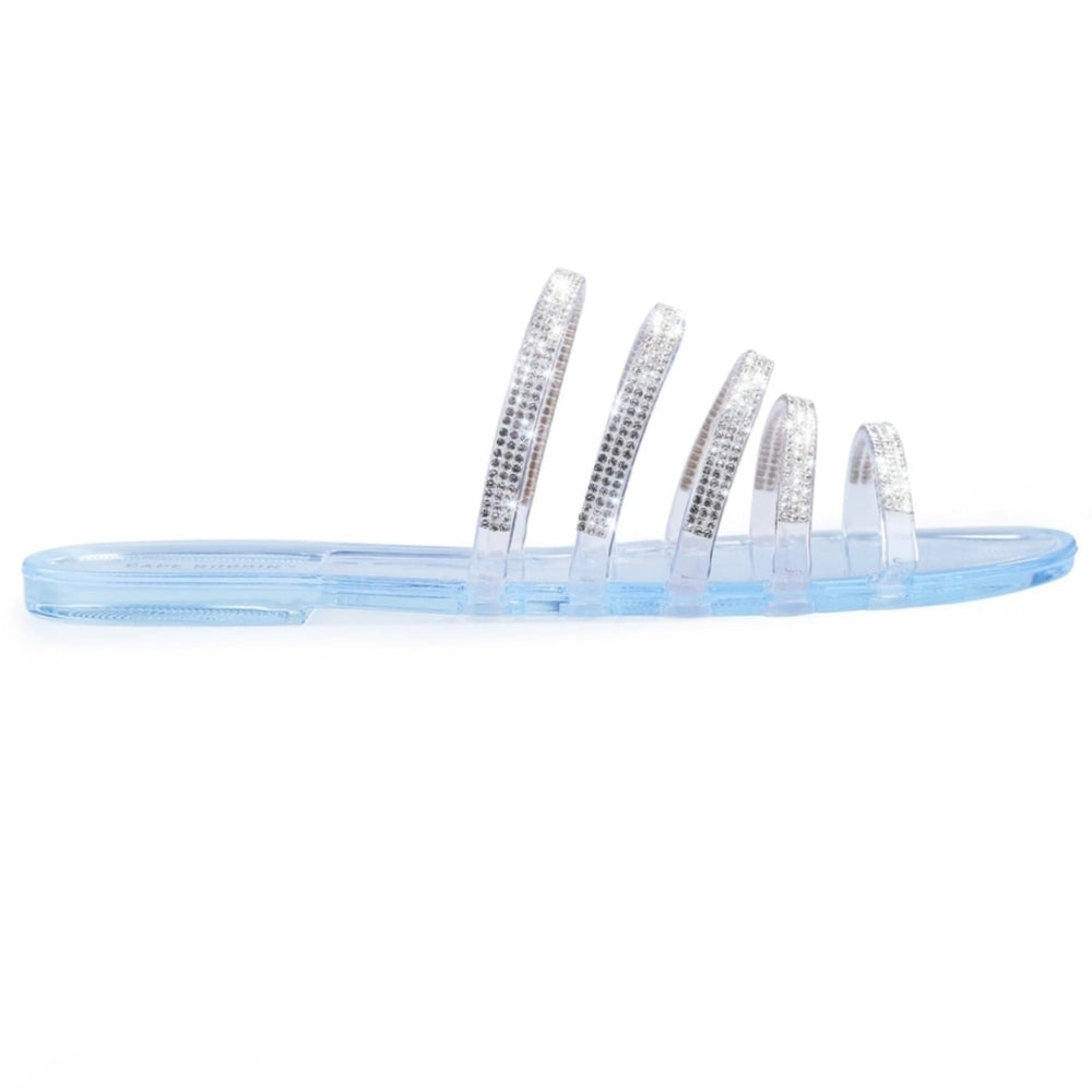 💗ARRIVED 💗 CLEAR BLUE FLAT SANDALS