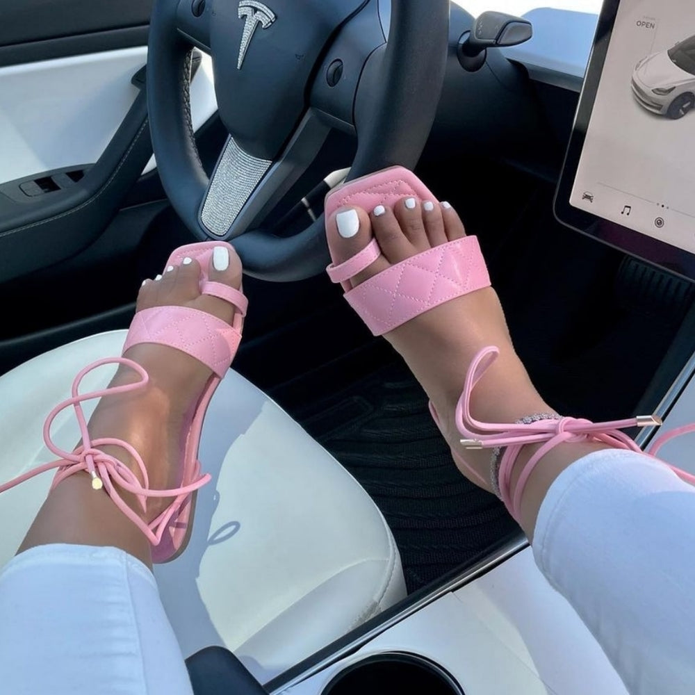 💕Just In 💓 Babe at the Beach ⛱💕 lace up Sandals