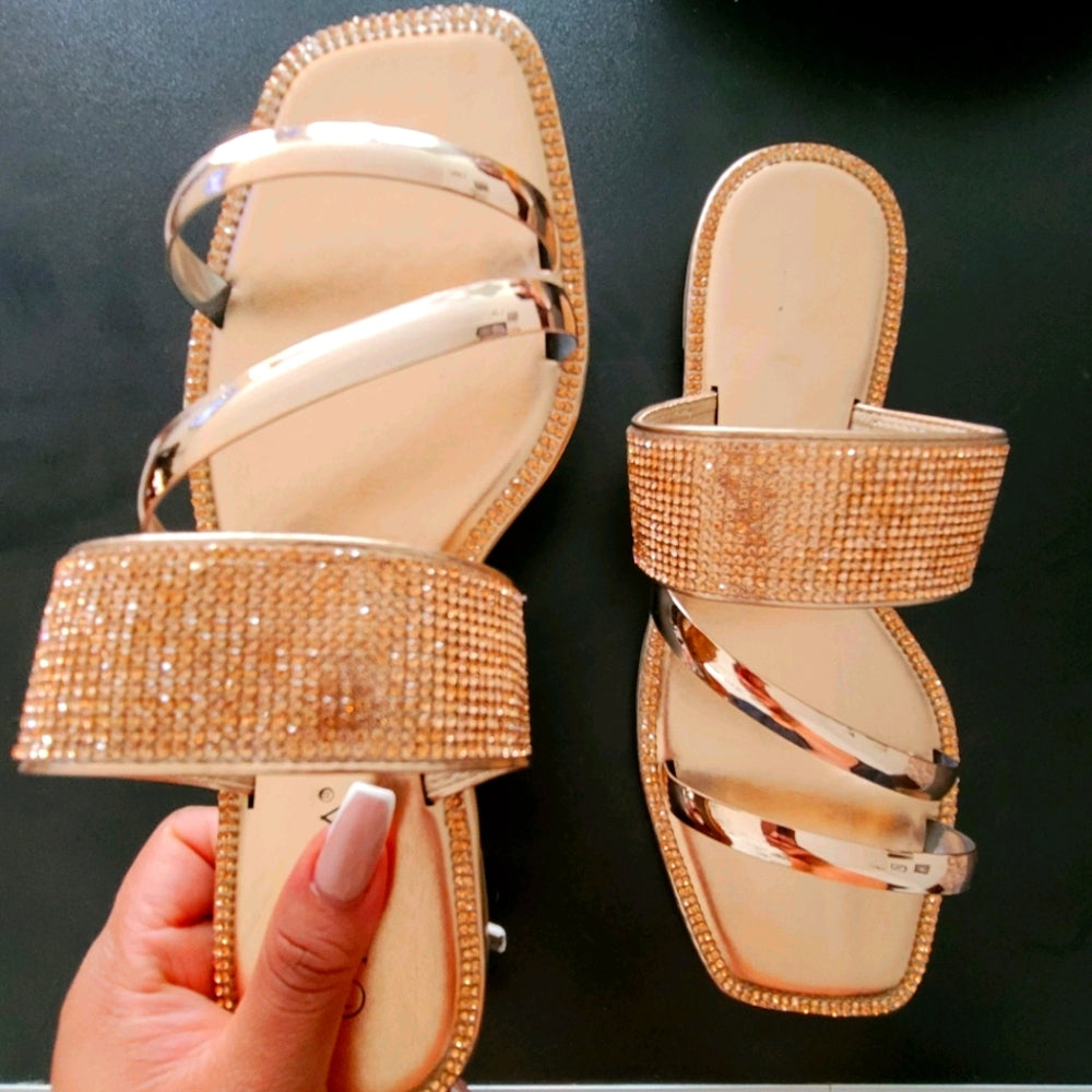 Just In Rose Gold Sandals Strappy